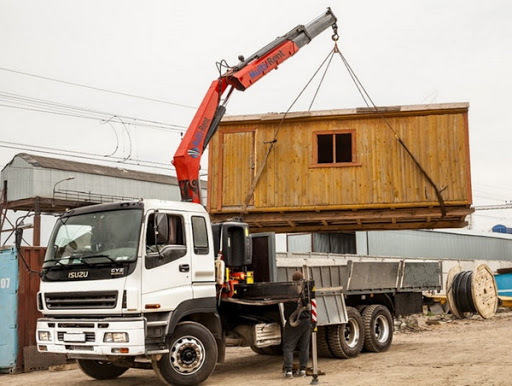 фото перевозка бытовок манипулятором