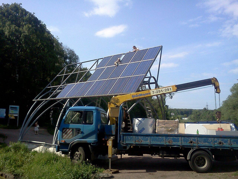 фото перевозка рекламных щитов манипулятором