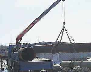 фото перевозка труб манипулятором